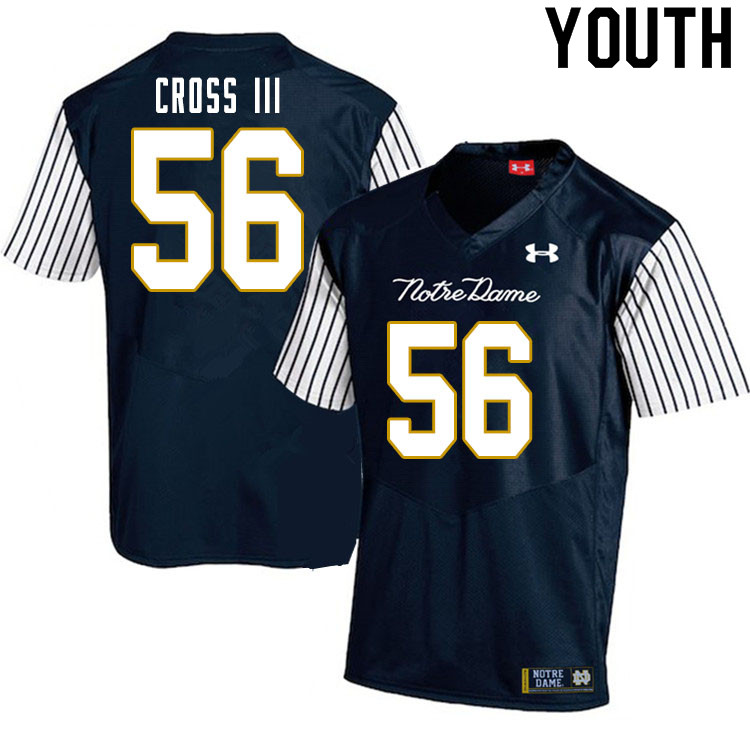 Youth #56 Howard Cross III Notre Dame Fighting Irish College Football Jerseys Sale-Alternate - Click Image to Close